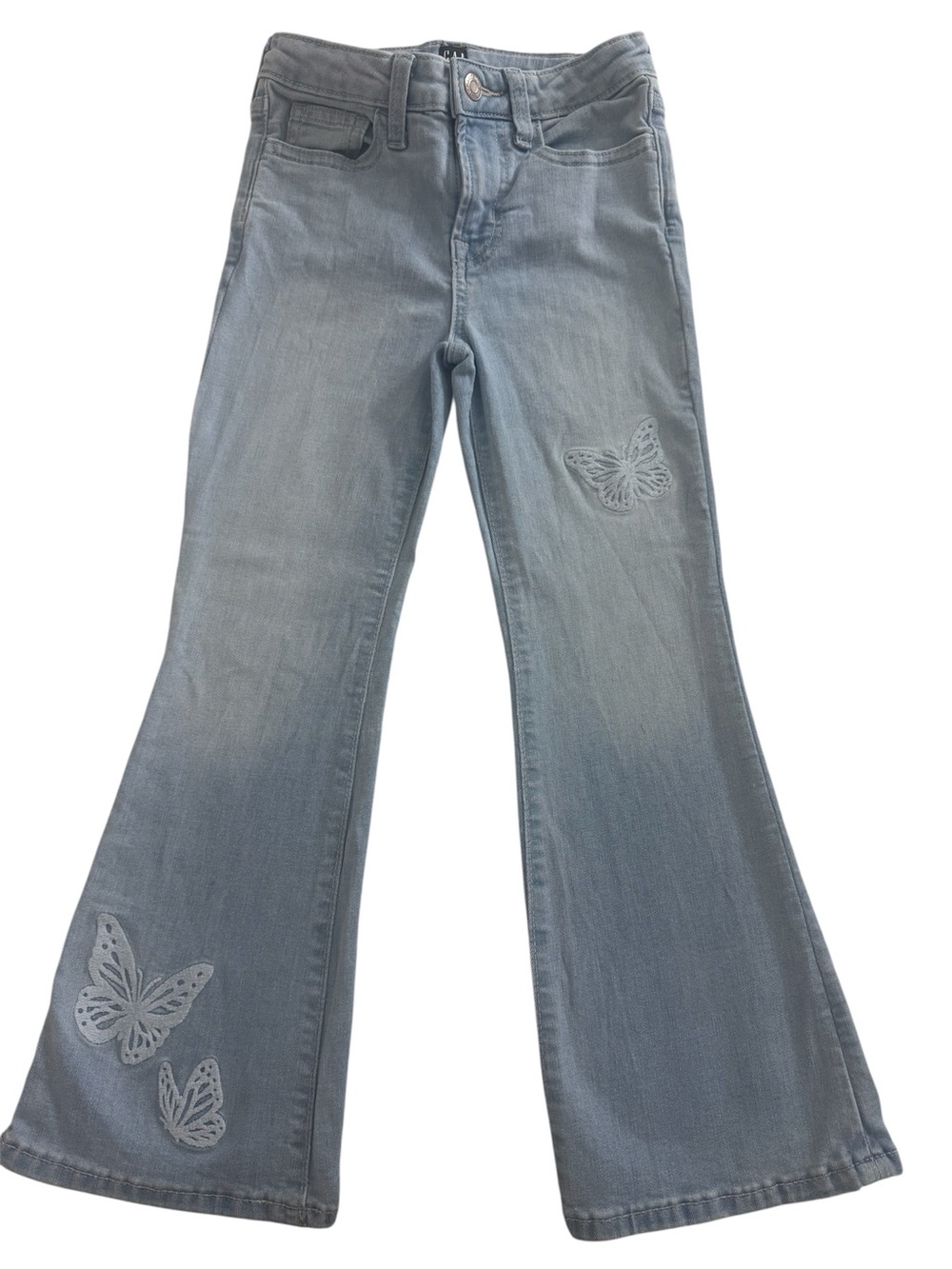 Gap Light Blue Butterfly Flare Jeans for Girls